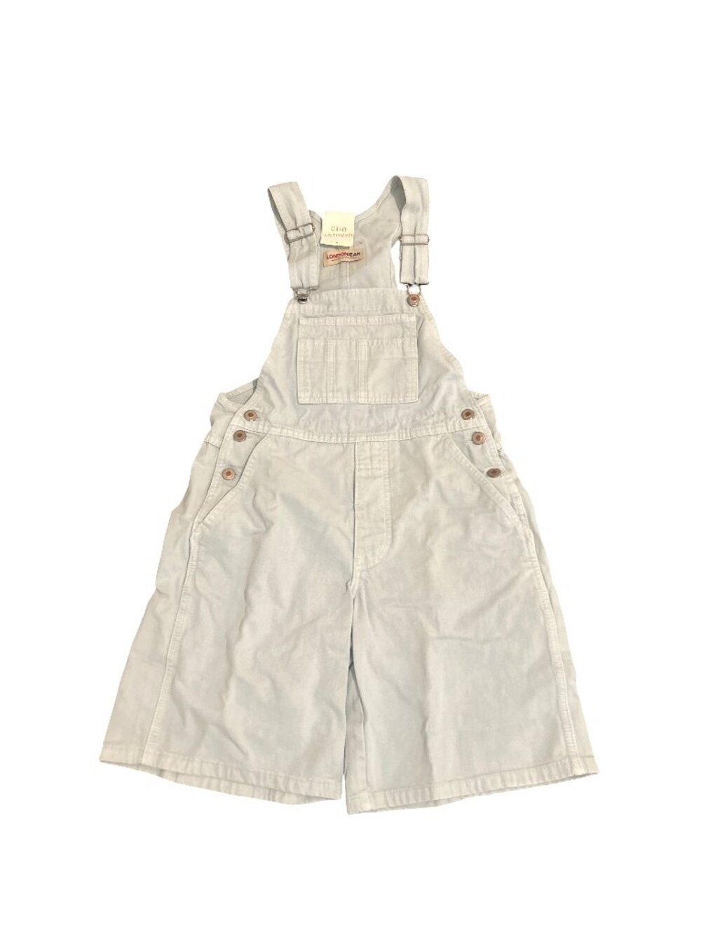Rare VTG London Jean Victoria s Secret Powder Blue Denim 9" Shortalls XS New